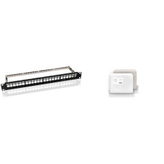 Goobay Patch Panel 24 Ports - Reliable, High-Quality Networking Solution for Optimal Performance